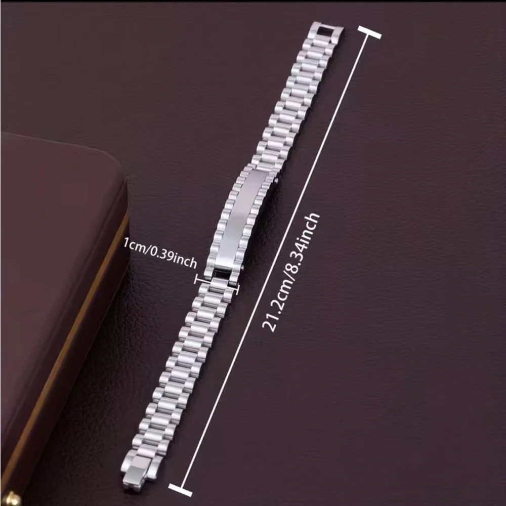 Mens stainless Steel link bracelet